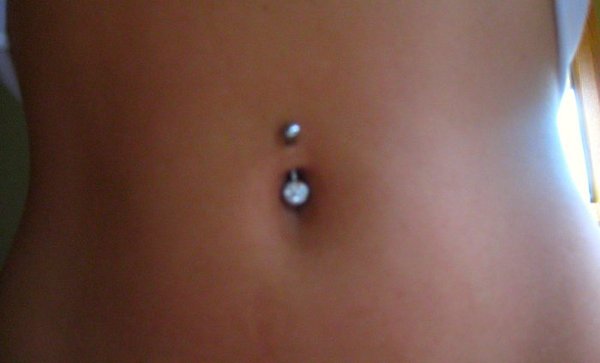 Nice Belly Piercing Closeup Picture