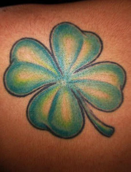 Nice Irish Tattoo On Back Shoulder