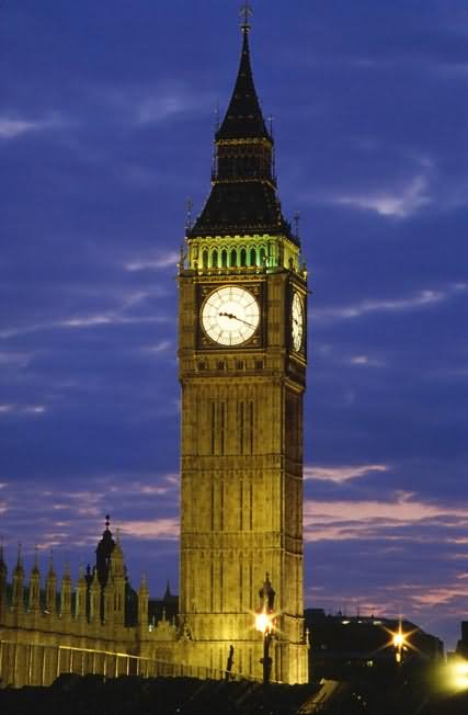 Night Picture Of Big Ben, London