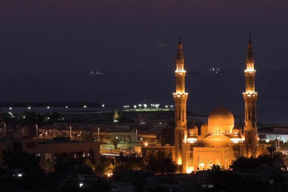 Night Picture Of The Jumeirah Mosque