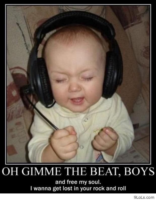 Oh Gimme The Beat Boys Funny Children Meme Picture