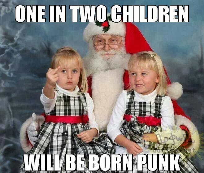 One In Two Children Will Be Born Punk Funny Children Meme Picture