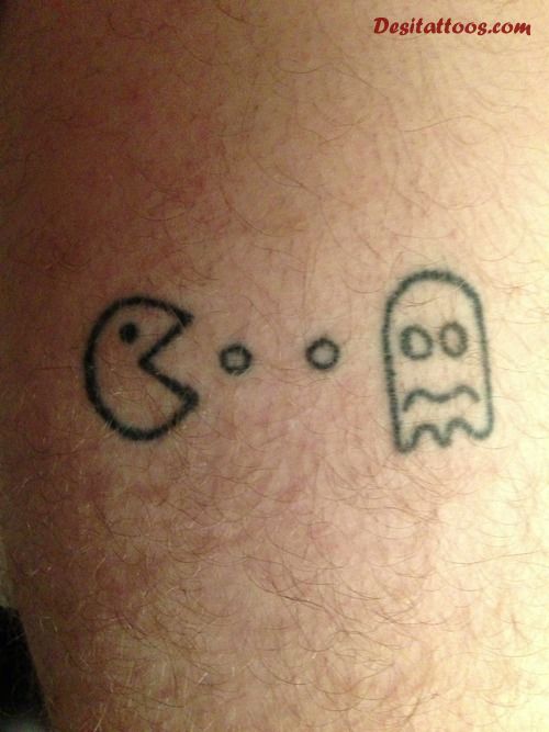 Pacman Homemade Tattoo