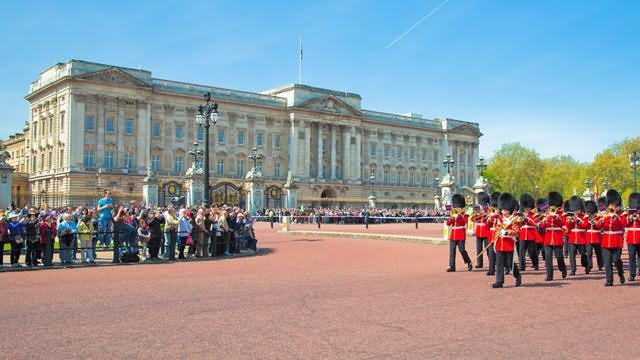 Parade In Front Of Buckingham Palace