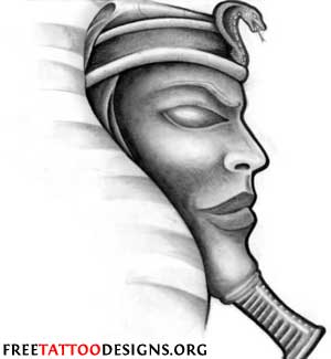 Pharaoh Egyptian Tattoo Design