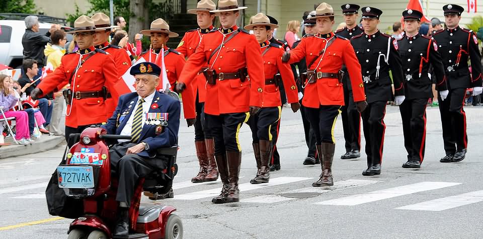 Police March In Canada Day Parade