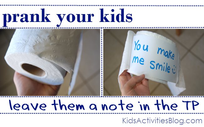 Prank Your Kids Leave Them A Note In The TP Funny April Fools Image
