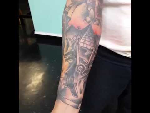 Pyramid Tattoo Design For Sleeve By Edgar Guardiola