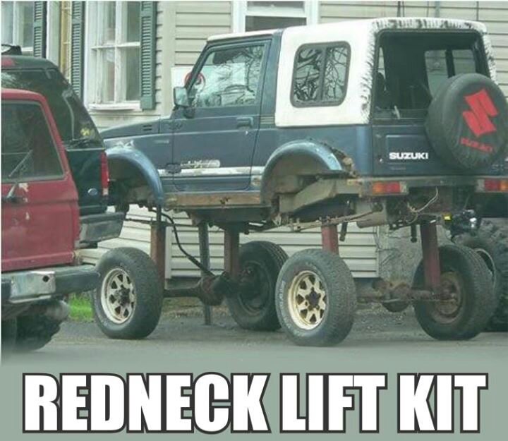Redneck Lift Kit Funny Truck Meme Image