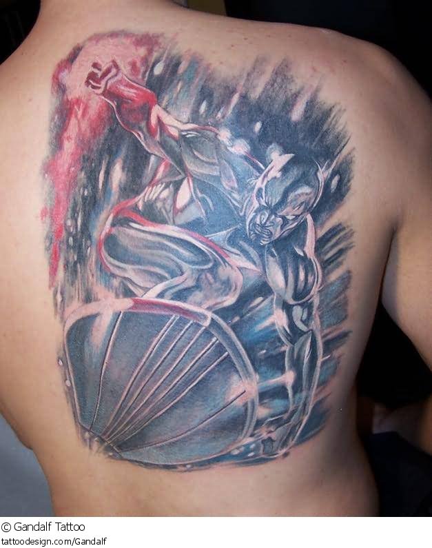 Right Back Shoulder Sports Tattoo by Gandalf Tattoo