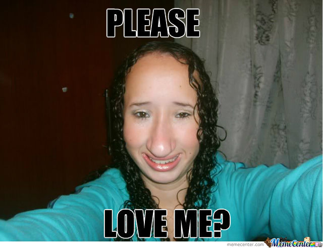 Sad Face Girl Say Please Love Me Funny Picture