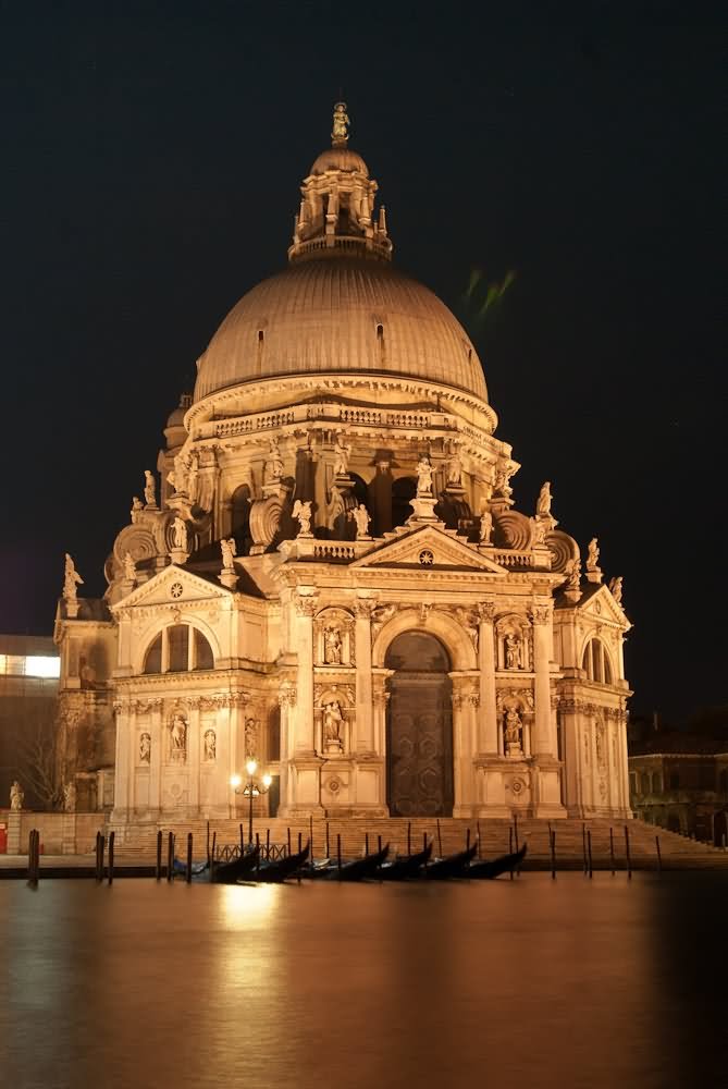 Santa Maria della Salute At Night, Venice, Italy
