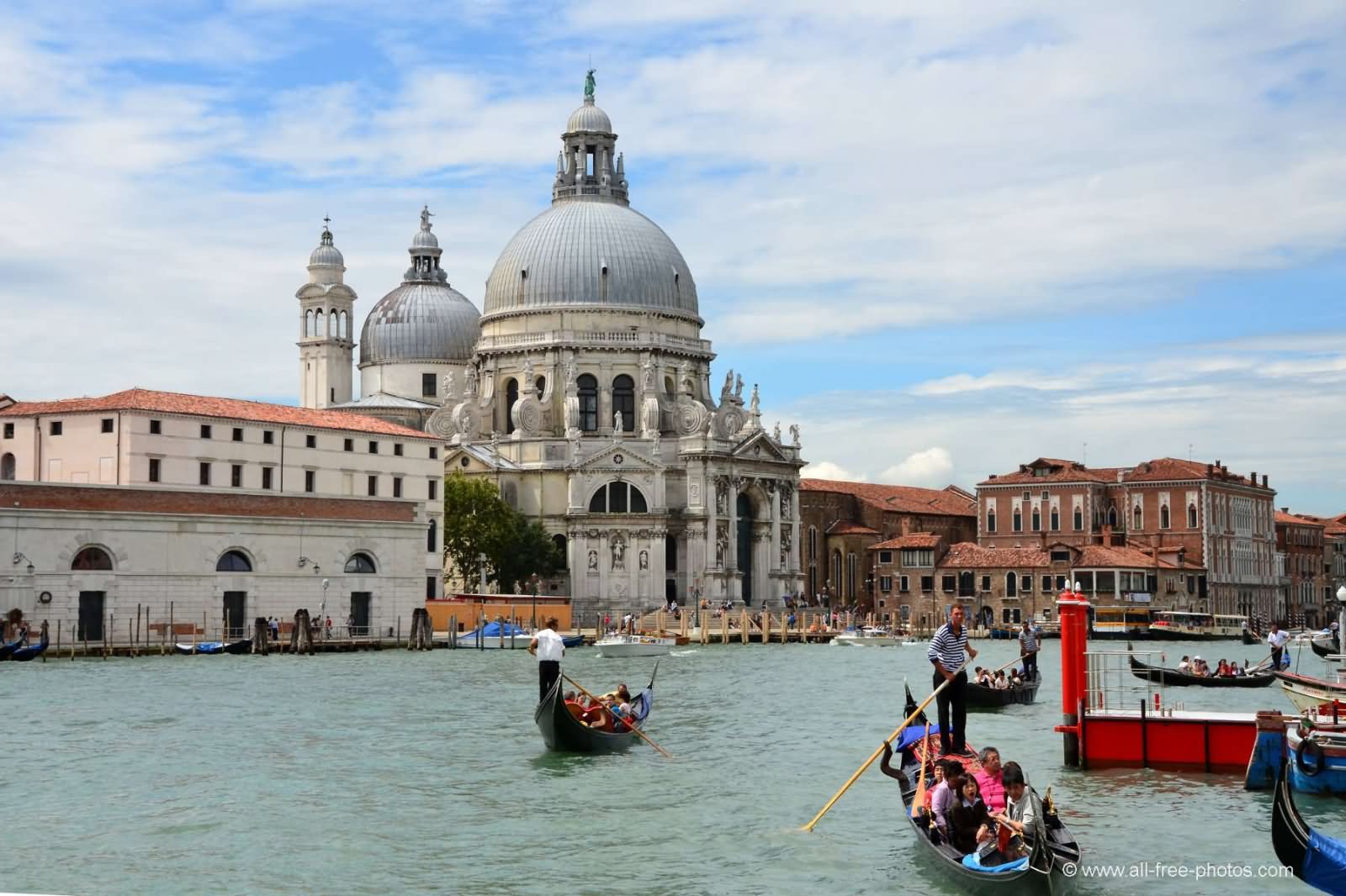 Santa Maria della Salute View From The Ferry In Grand Canal
