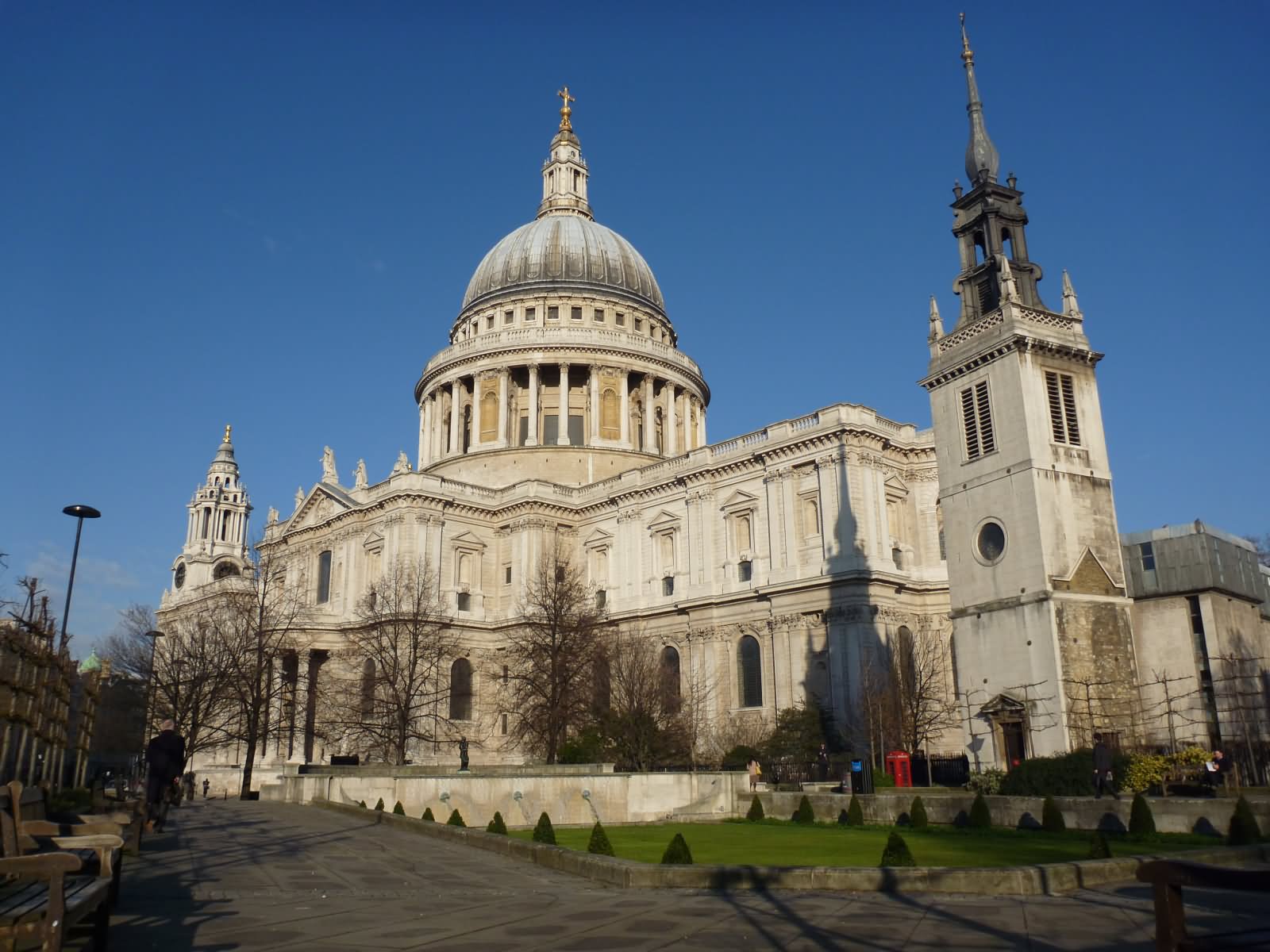 Side View Of The St Paul's Cathedral, London
