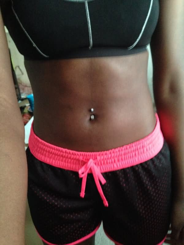 Simple Belly Piercing Image For Girls