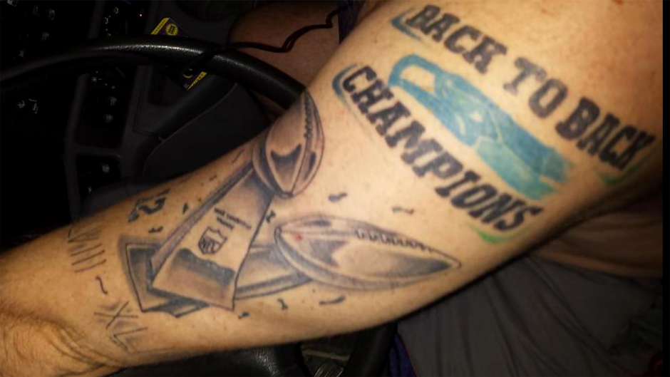 Sports Tattoo On Man Left Arm
