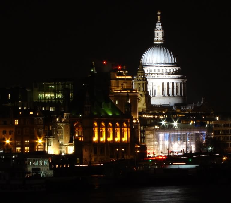 St Paul's Cathedral View At Night