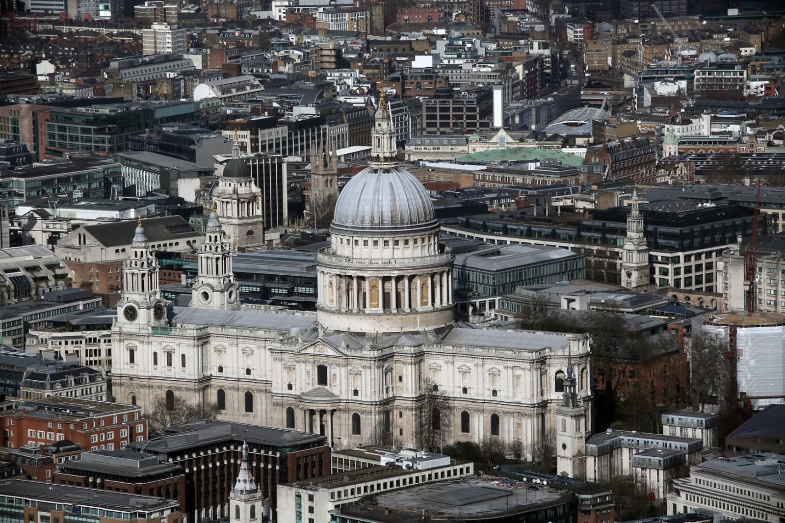 St Paul's Cathedral View From The Shard Of Glass