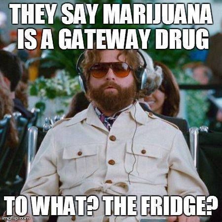 They Say Marijuana Is A Gateway Drug Funny Meme Image