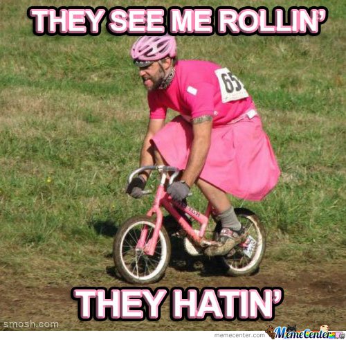 They See Me Rollin Funny Bicycle Meme