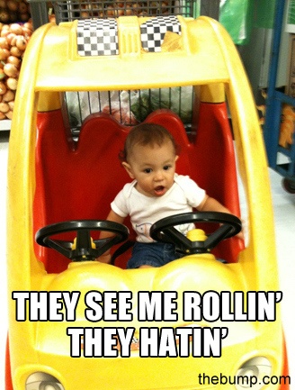 They See Me Rollin They Hatin Funny Children Meme Picture