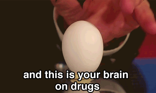 This Is Your Brain On Drugs Funny Meme Gif For Facebook