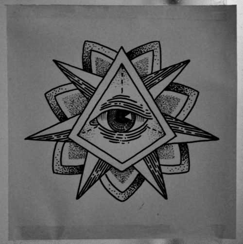 Triangle Eye Tattoo Design