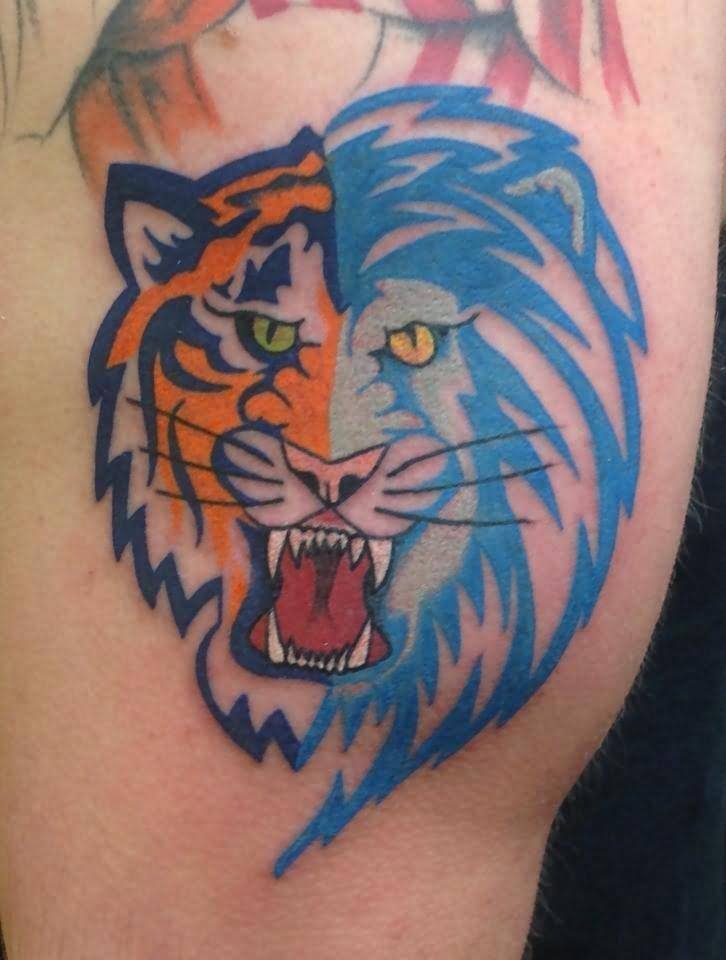 Tribal Tiger Sports Tattoo On Side Rib