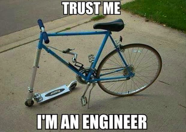 Trust Me I Am Engineer Funny Bicycle Meme Picture For Whatsapp