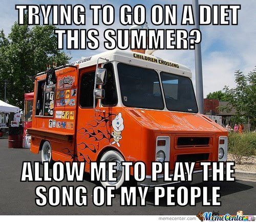 Trying To On A Diet This Summer Funny Truck Meme Image