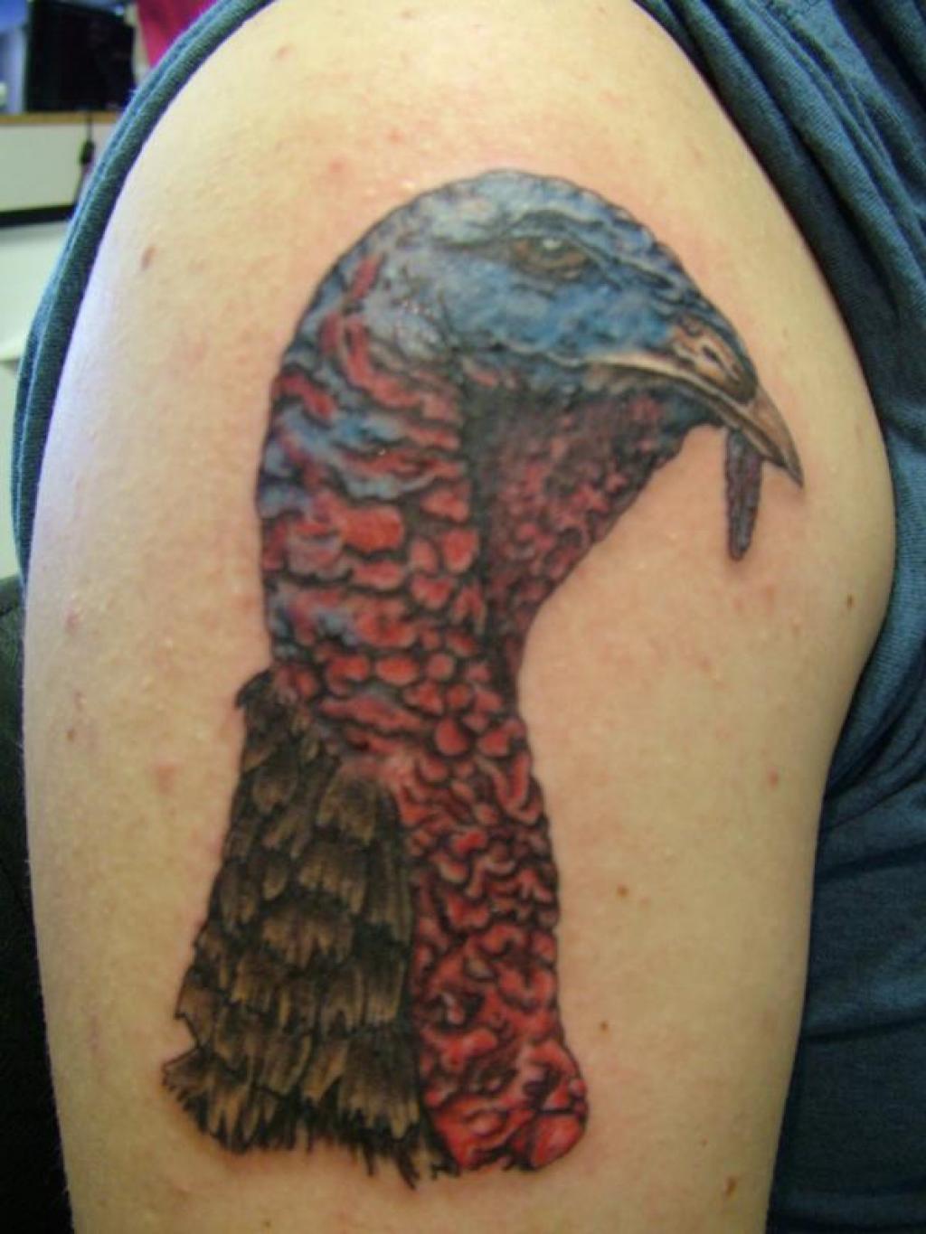 Turkey Country Tattoo On Right Shoulder