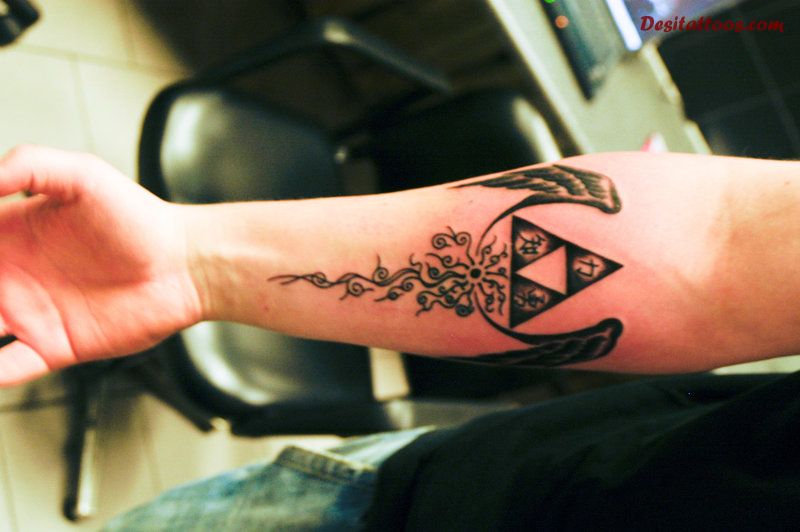 Video Game Tattoo On Right Forearm