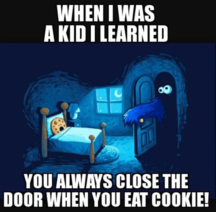When I Was A Kid I Learned Funny Cookie Meme Picture