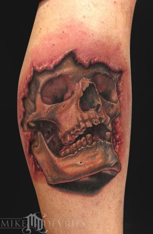 35+ Amazing Torn Ripped Skin Tattoos