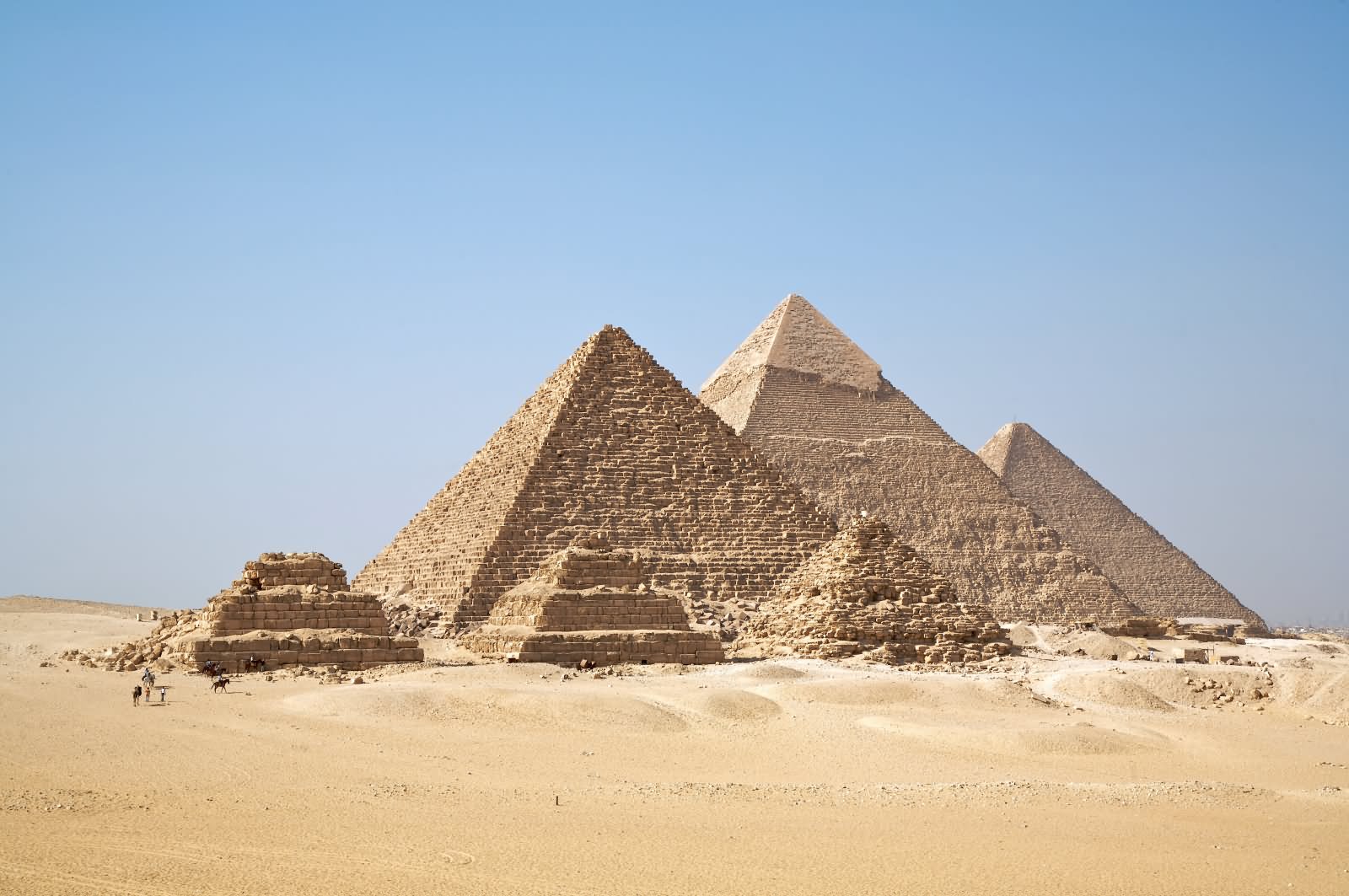 A View Of Egyptian Pyramids At Giza