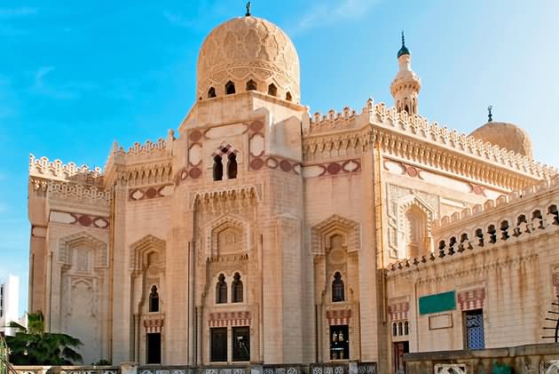 Adorable Front View Of The El-Mursi Abul Abbas Mosque