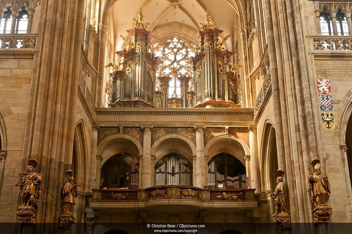 Adorable Inside View Of The St. Vitus Cathedral, Prague