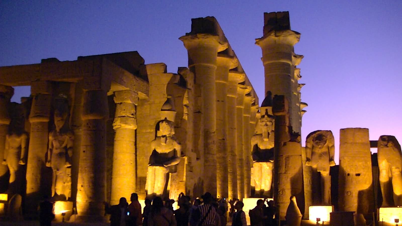 Adorable Night View Of The Luxor Temple, Egypt