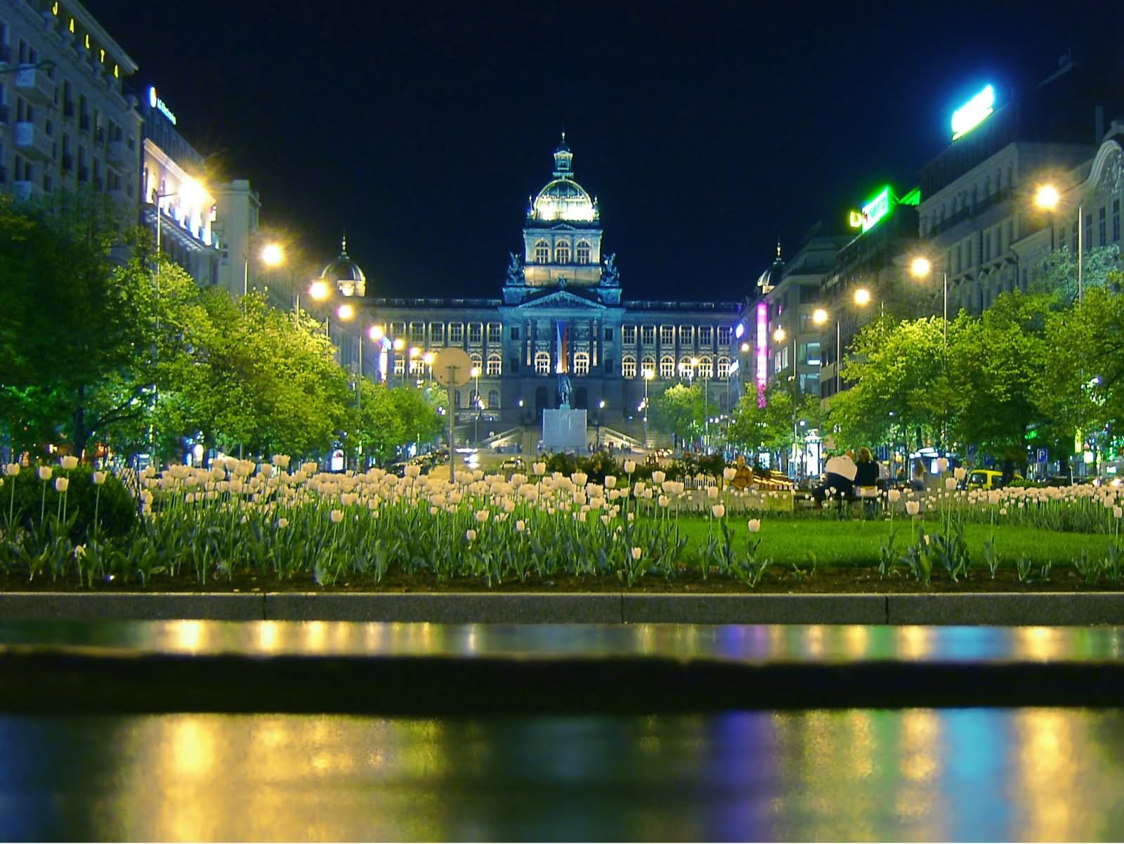 Adorable Night View Of The National Museum, Prague