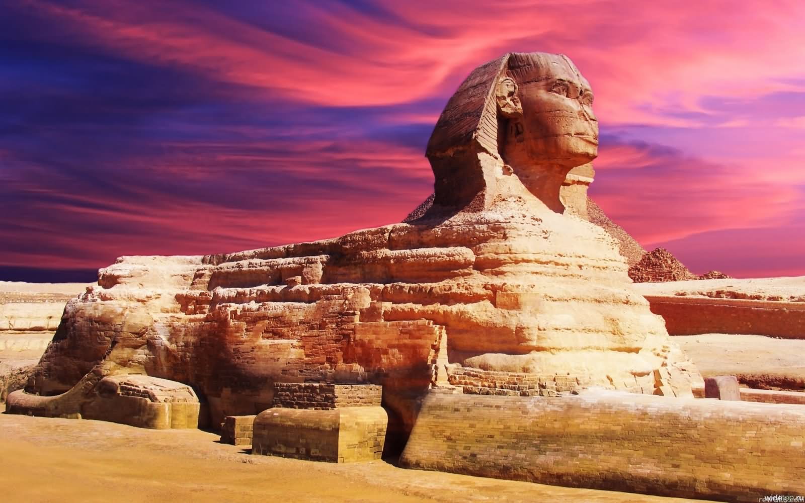 Adorable Sunset View Of The Great Sphinx of Giza