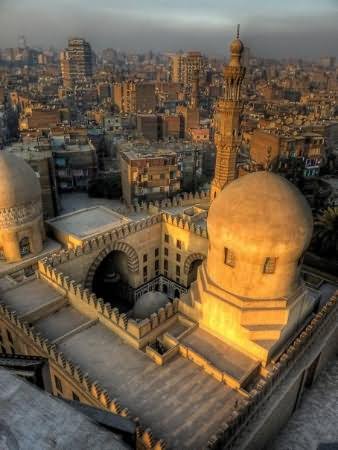 Aerial View Of The Ibn Tulun Mosque