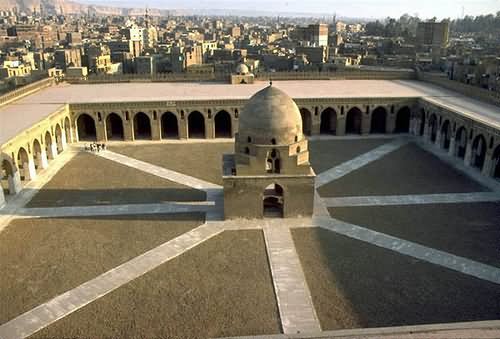 Aerial View Of The Mosque Of Ibn Tulun