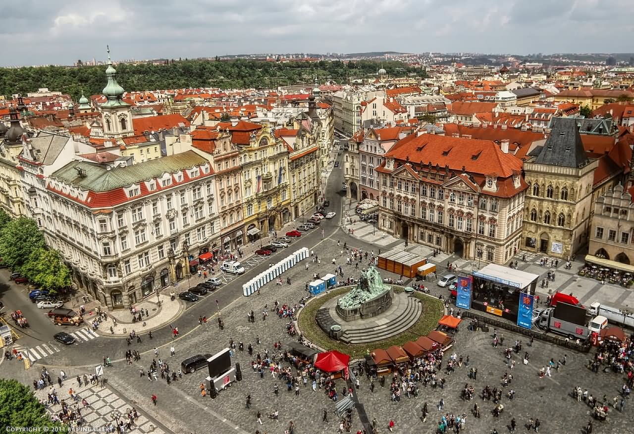 Air View Of The Old Town Square, Prague