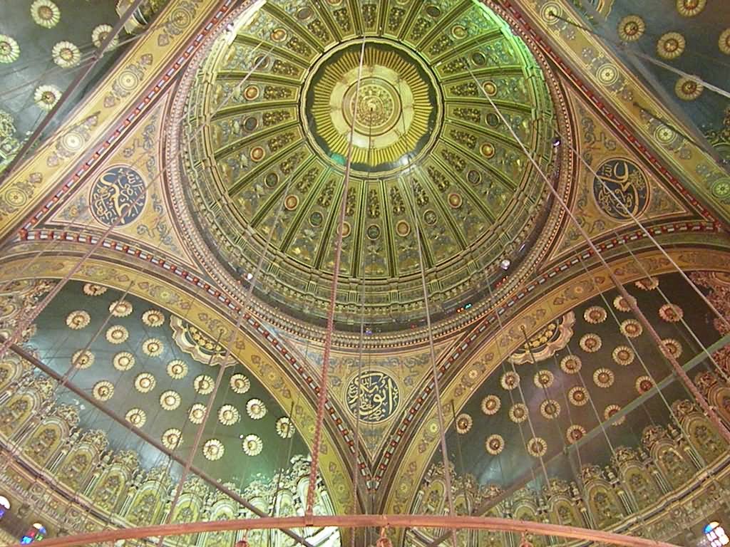 Amazing Inside View Of The Mosque Of Muhammad Ali, Egypt