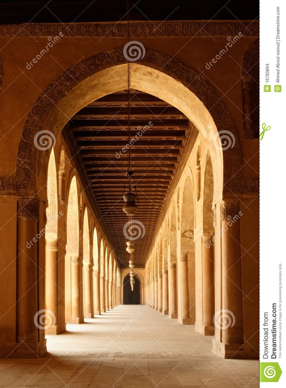 Arches Of Ibn Tulun Mosque In Cairo