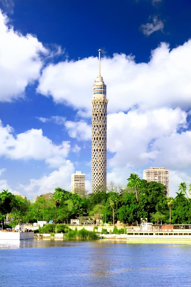 Beautiful Day Time View Of The Cairo Tower, Cairo