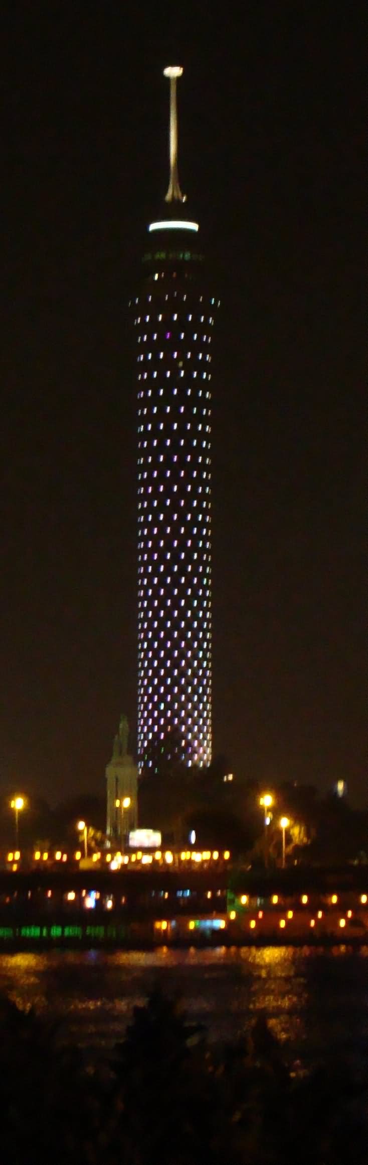 Beautiful Night View Of The Cairo Tower