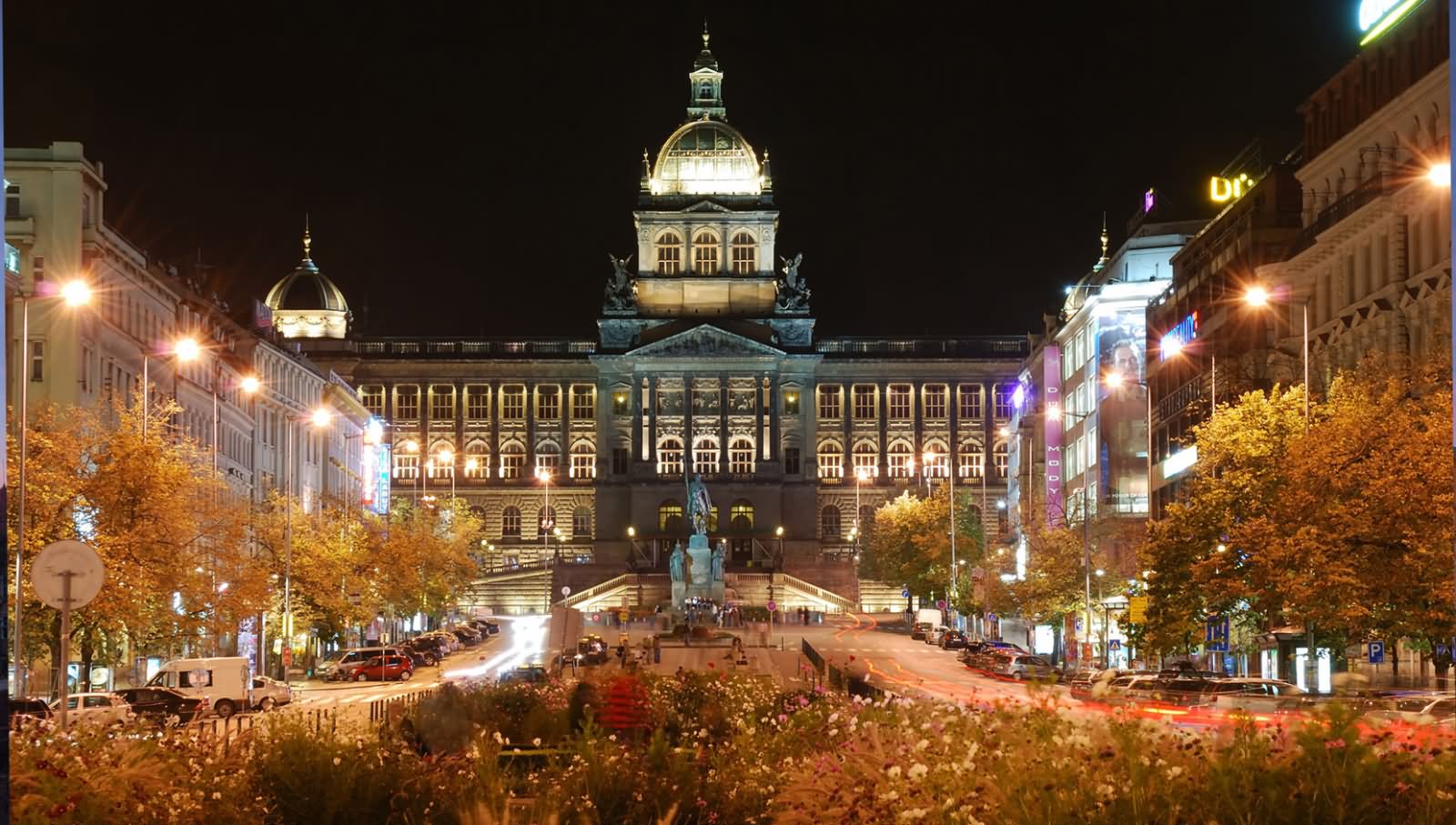 Beautiful Picture Of Wenceslas Square At Night