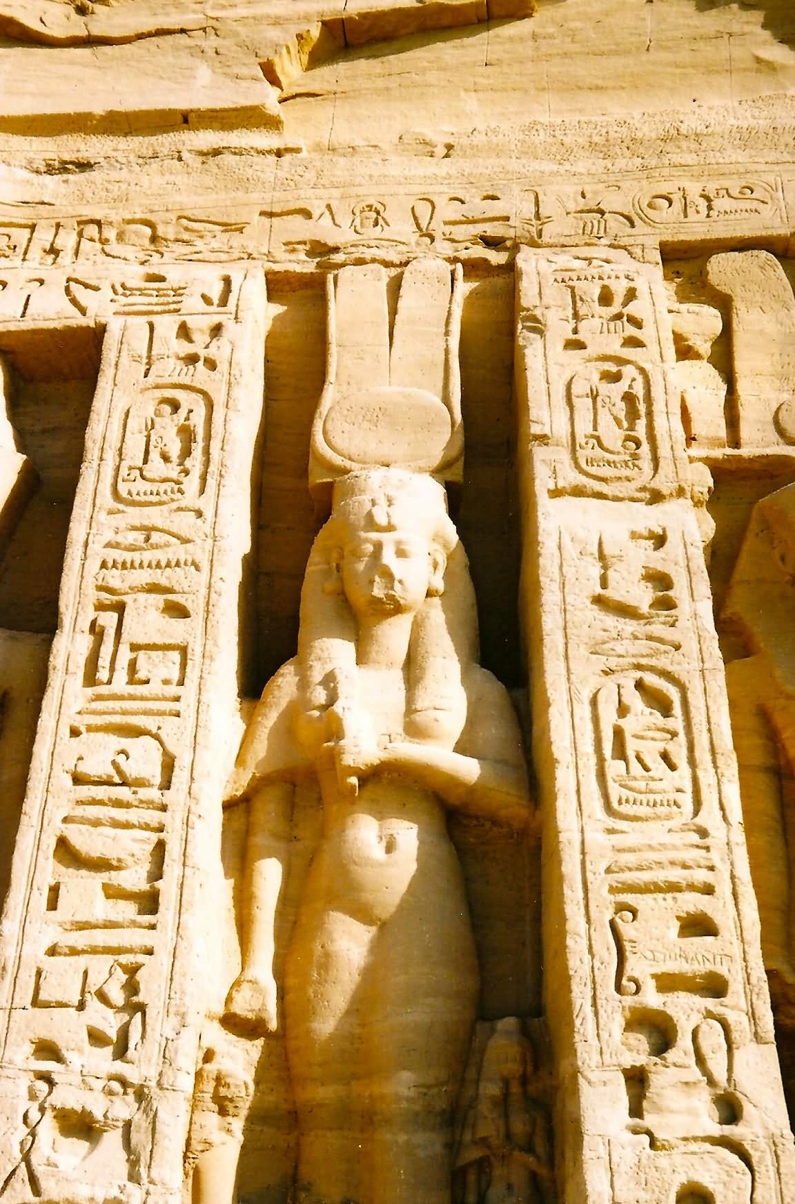 Beautiful Sculptures Closeup At The Abu Simbel