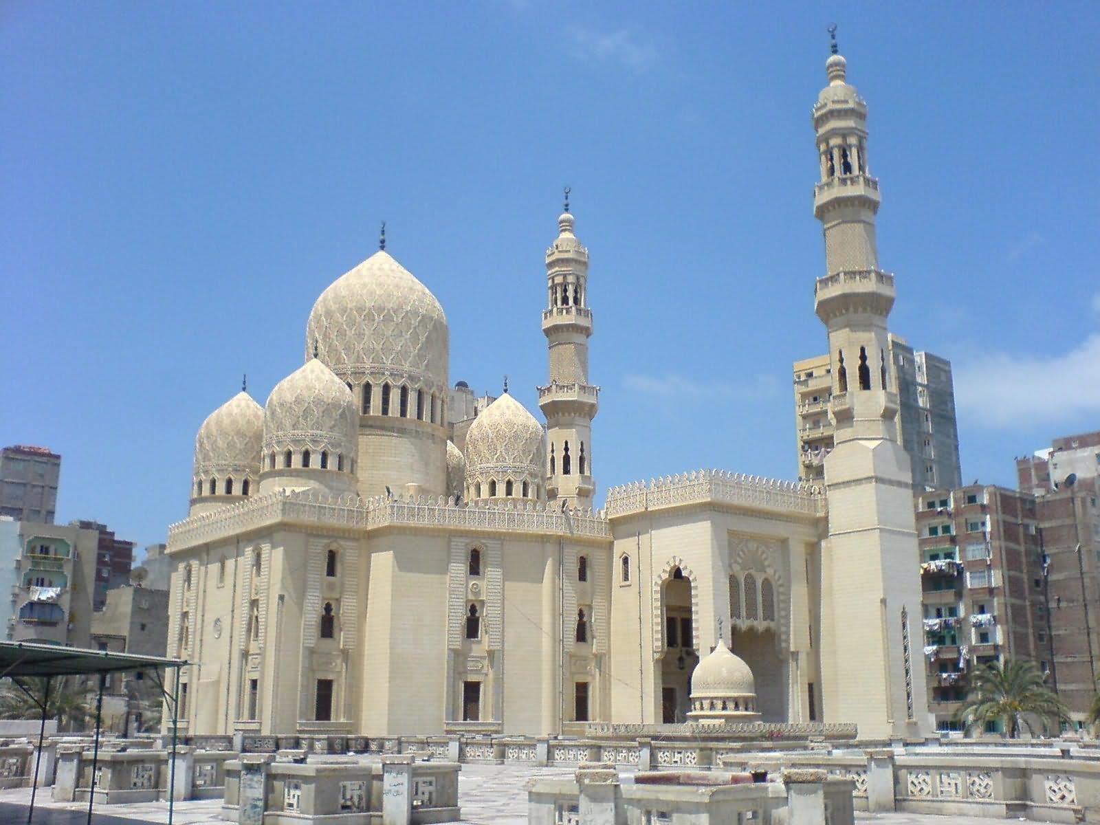 Beautiful Side View Of The El-Mursi Abul Abbas Mosque, Alexandria